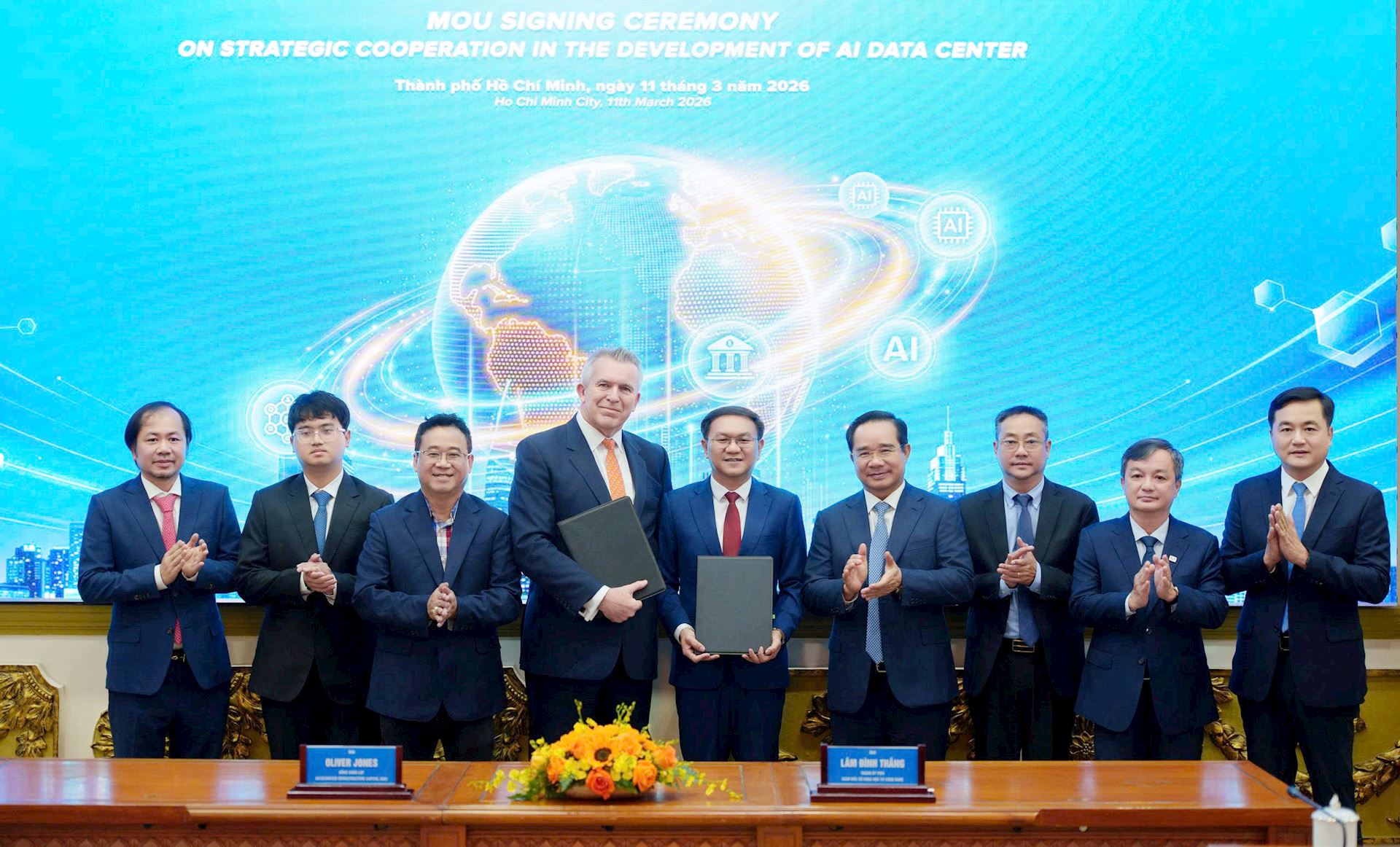 Lễ ký kết Biên bản ghi nhớ hợp tác giữa Sở Khoa học và Công nghệ TP.HCM với Công ty Accelerated Infrastructure Capital (AIC).