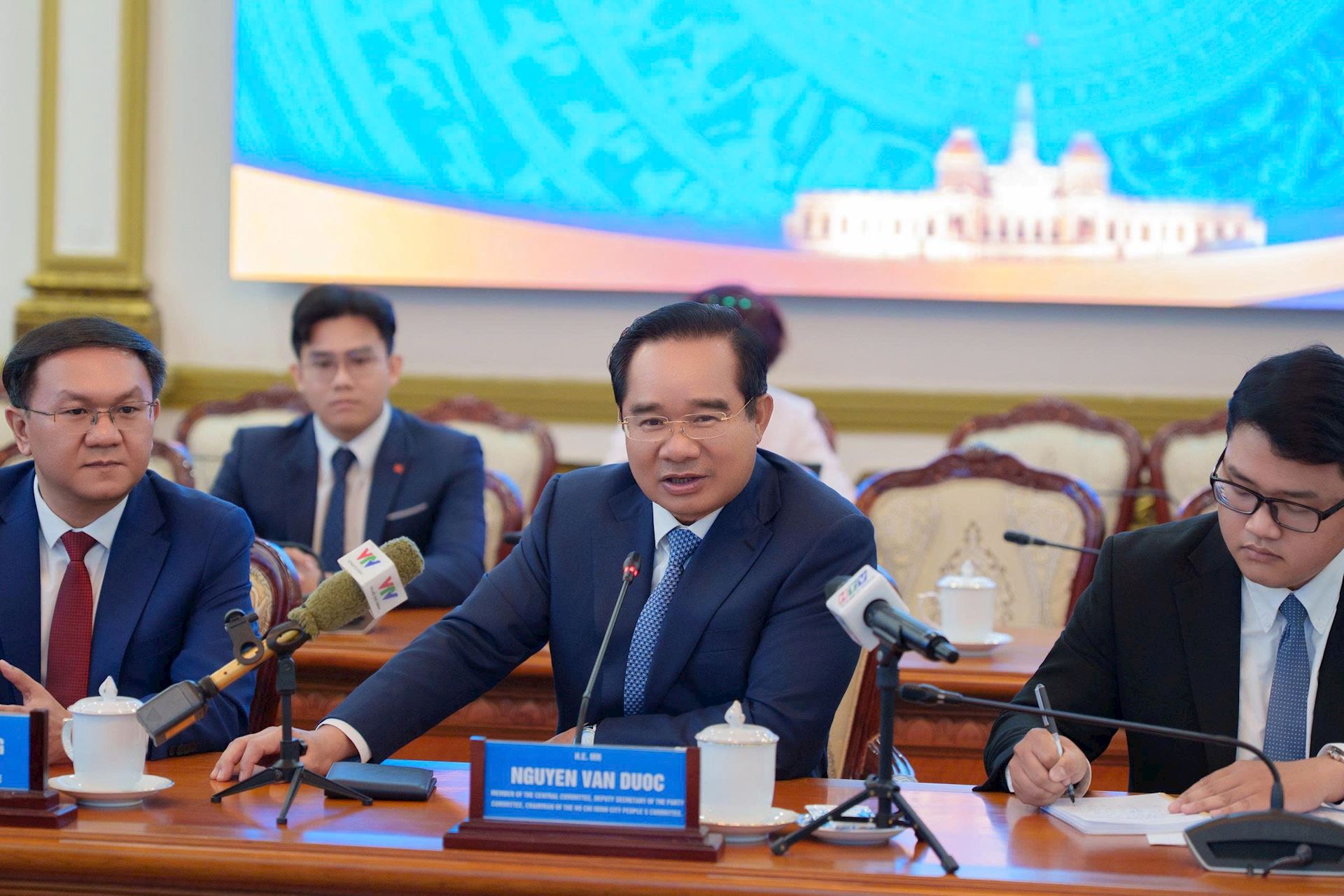 Ông Nguyễn Văn Được, Chủ tịch UBND TP.HCM nhấn mạnh dự án Trung tâm dữ liệu AI được lãnh đạo TP rất quan tâm.