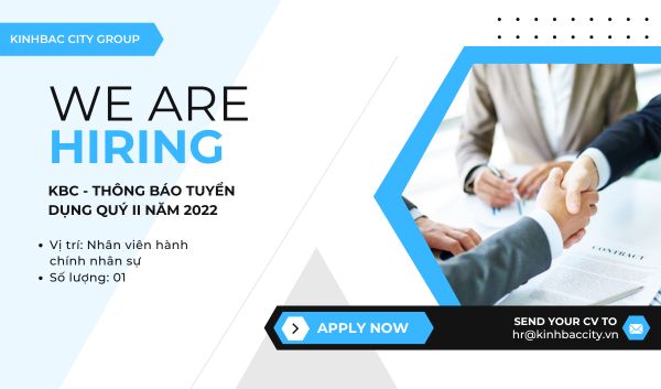 KBC - Thông báo tuyển dụng Quý IV năm 2022 - Tuyển dụng 01 Nhân viên Hành chính Nhân sự