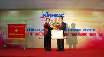 Tổng Công ty Phát Triển Đô thị Kinh Bắc đón nhận phần thưởng cao quý của Nhà nước trao tặng