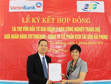 Vietinbank tài trợ vốn cho KCN Tràng Duệ (Hải Phòng)