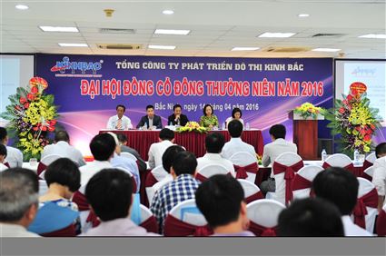 Tổng Công ty Phát triển Đô thị Kinh Bắc (KBC) tổ chức thành công Đại hội đồng cổ đông thường niên năm 2016